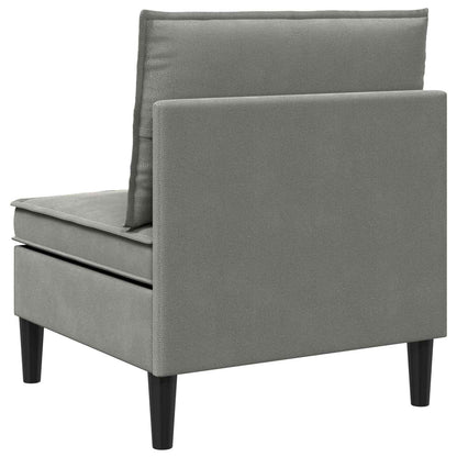 Divano Medio con Storage Grigio scuro Velluto | homemem39