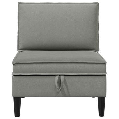 Divano Medio con Storage Grigio scuro Velluto | homemem39