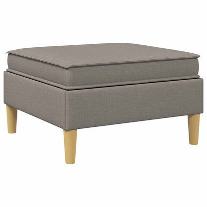 Pouf con Storage Tortora Tessuto | homemem39