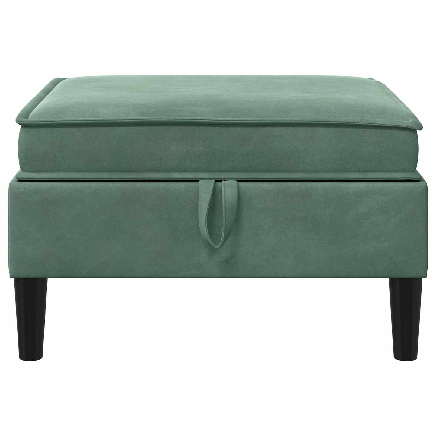Pouf con Storage Verde Mare Velluto | homemem39