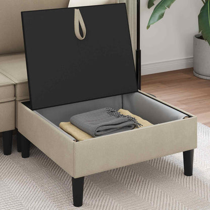 Pouf con Storage Sabbia Velluto | homemem39