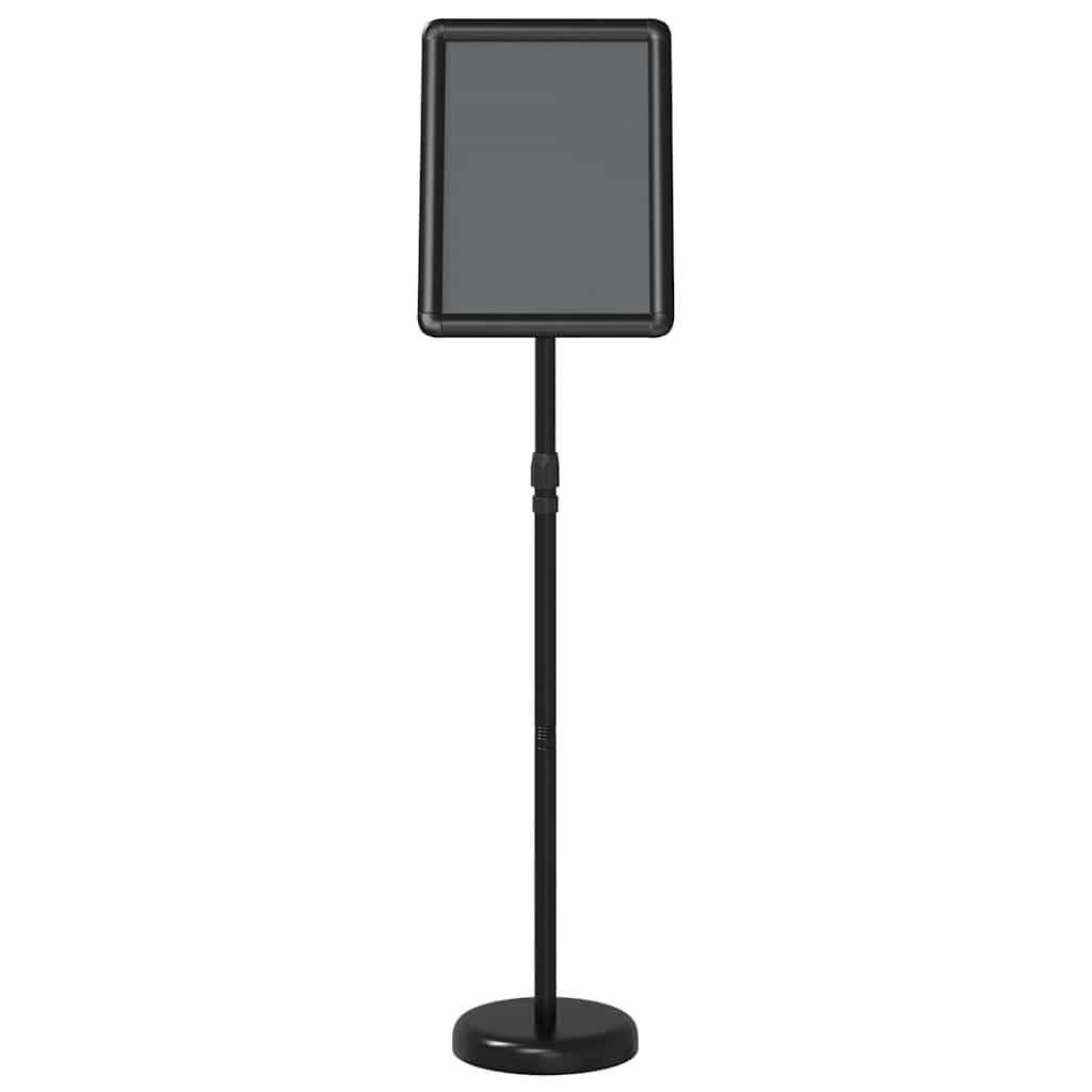 Espositori per Fiere Nero 25 x 25 x 125 cm Alluminio