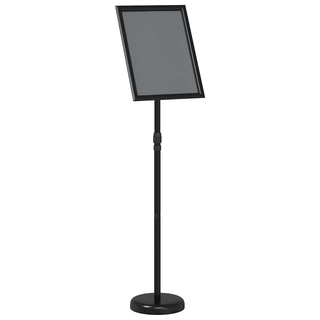 Espositori per Fiere Nero 25 x 25 x 125 cm Alluminio