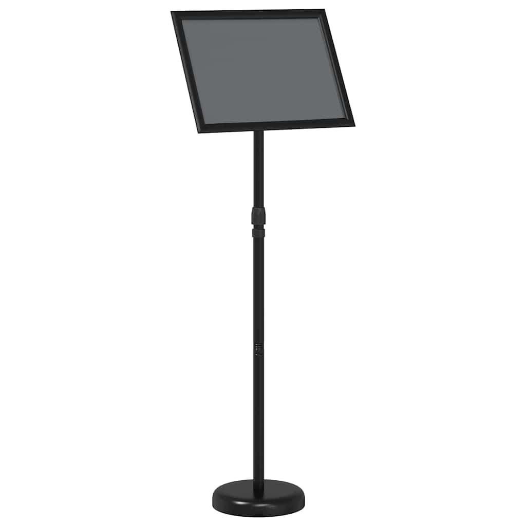 Espositori per Fiere Nero 25 x 25 x 125 cm Alluminio