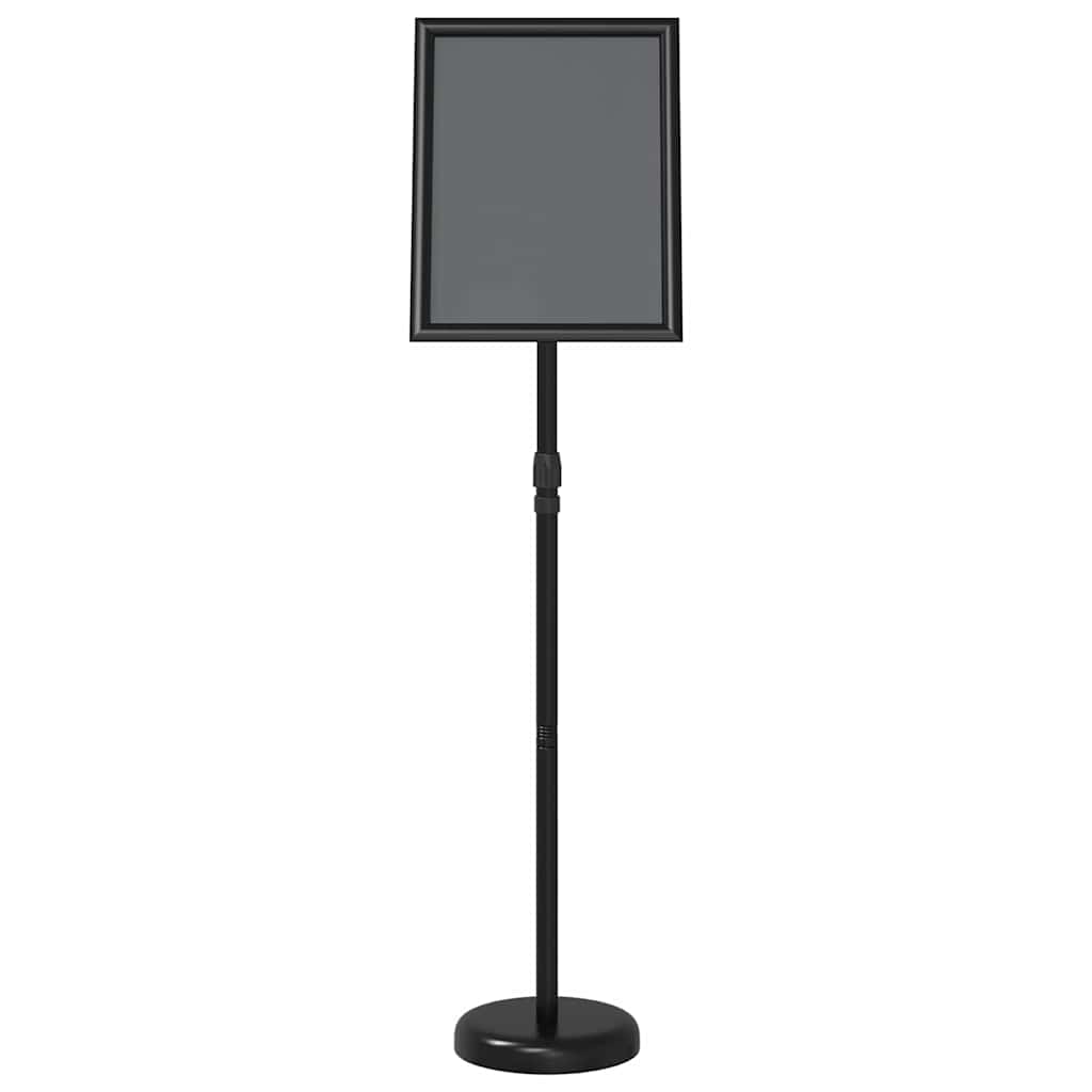 Espositori per Fiere Nero 25 x 25 x 125 cm Alluminio