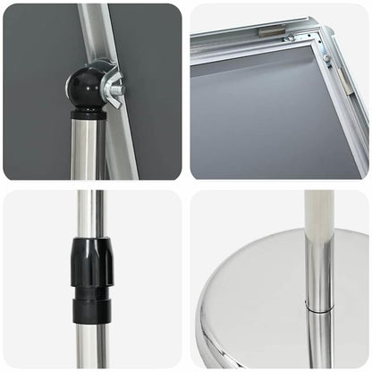 Espositori per Fiere Argento 25 x 25 x 125 cm Alluminio