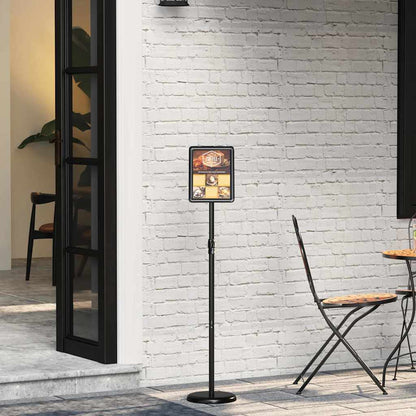 Espositori per Fiere Nero 25 x 25 x 125 cm Alluminio