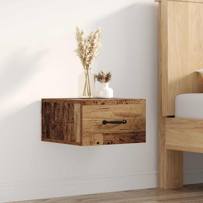 Armadio da Notte con cassetto Legno vecchio 35 x 35 x 20 cm | homemem39