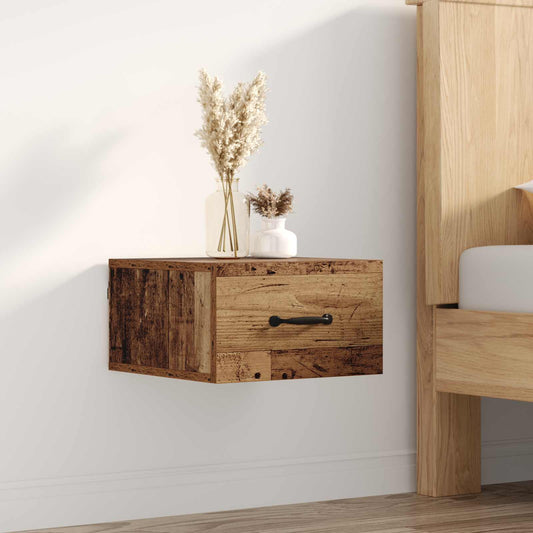 Armadio da Notte con cassetto Legno vecchio 35 x 35 x 20 cm | homemem39