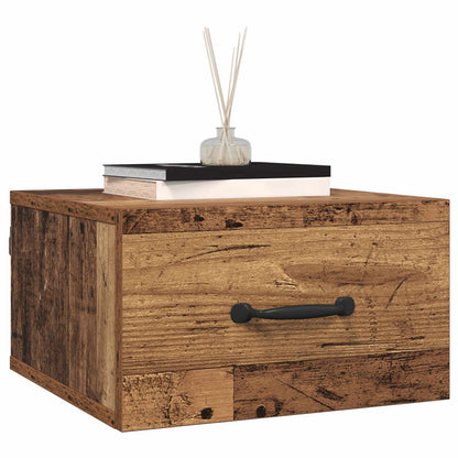 Armadio da Notte con cassetto Legno vecchio 35 x 35 x 20 cm | homemem39