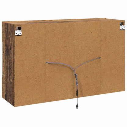 Mobile TV da parete 98,5 x 30 x 60,5 cm Legno vecchio