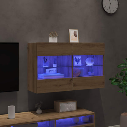 Mobile TV da parete Rovere artigianale 98,5 x 30 x 60,5 cm