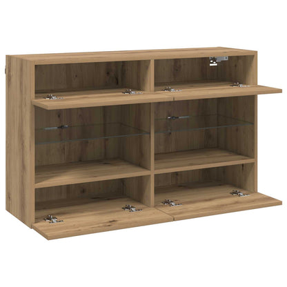 Mobile TV da parete Rovere artigianale 98,5 x 30 x 60,5 cm | homemem39