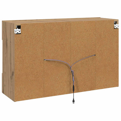 Mobile TV da parete 98,5 x 30 x 60,5 cm Rovere artigianale