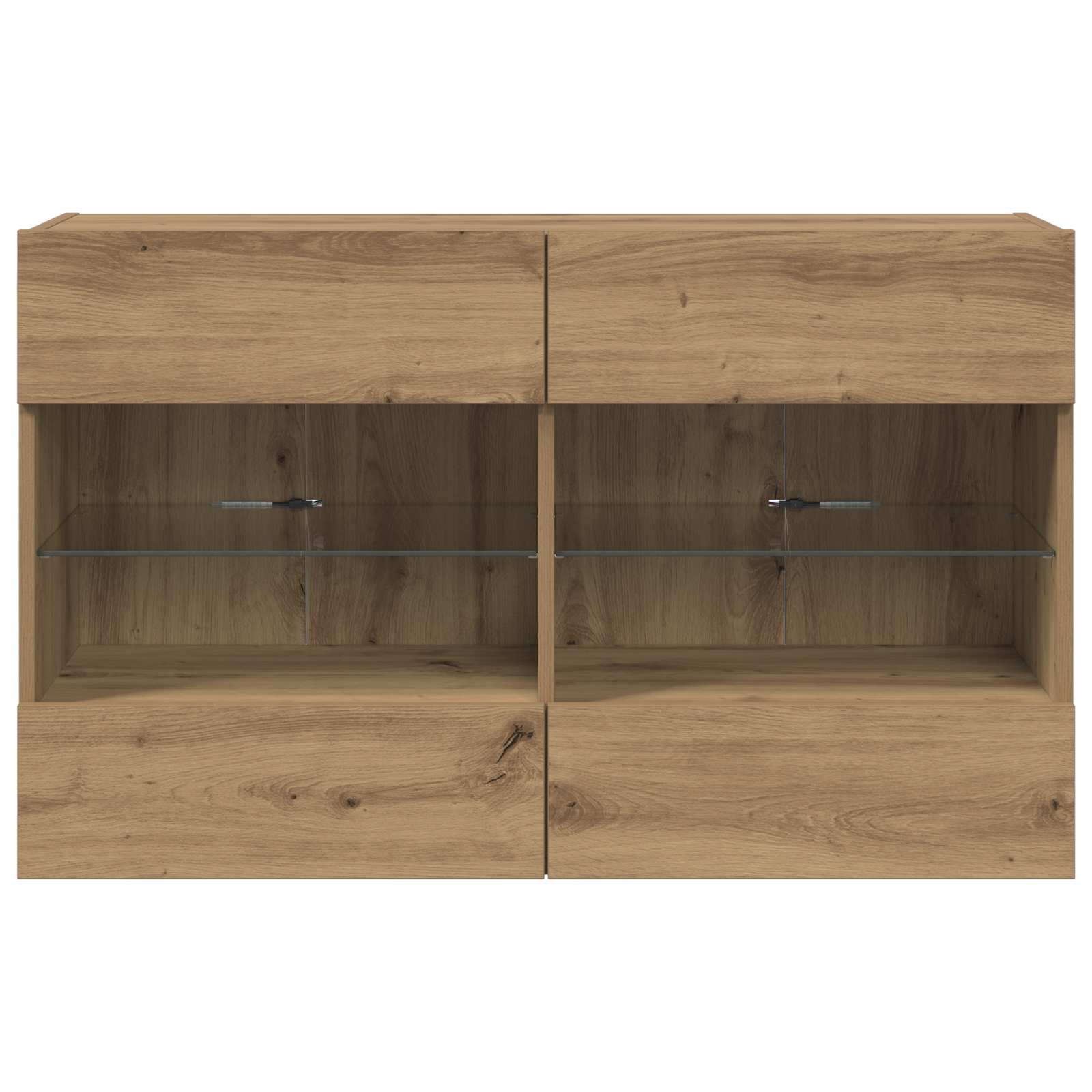Mobile TV da parete Rovere artigianale 98,5 x 30 x 60,5 cm | homemem39
