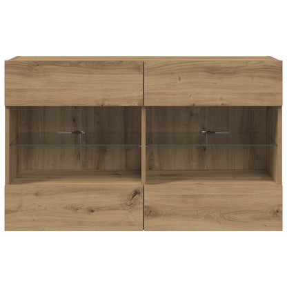 Mobile TV da parete Rovere artigianale 98,5 x 30 x 60,5 cm