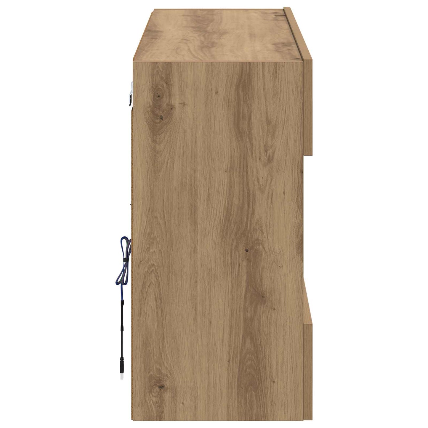 Mobile TV da parete Rovere artigianale 98,5 x 30 x 60,5 cm | homemem39