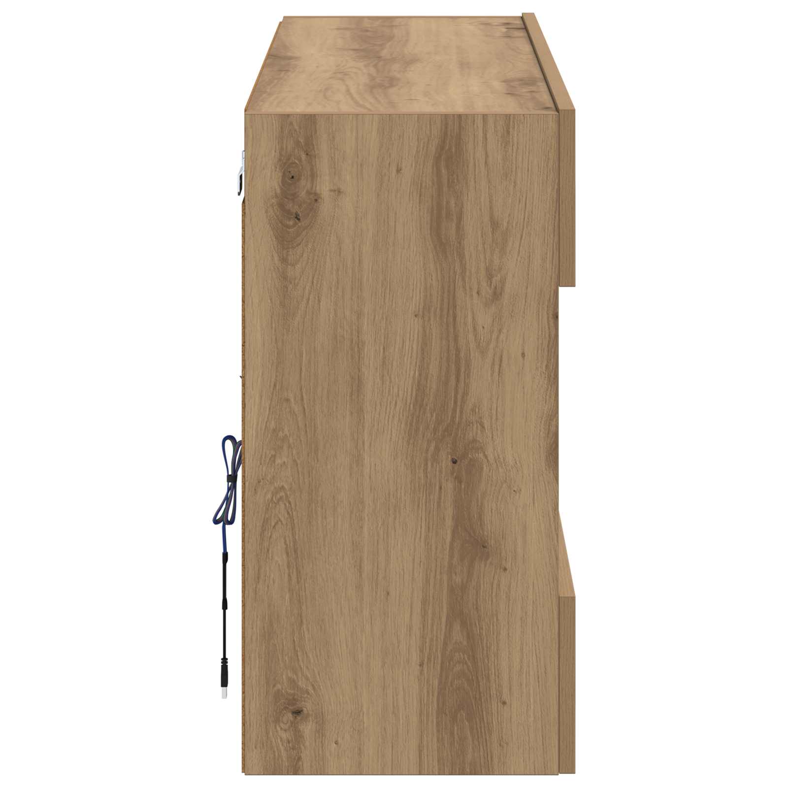 Mobile TV da parete Rovere artigianale 98,5 x 30 x 60,5 cm | homemem39