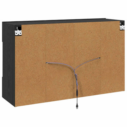 Mobile TV da parete 98,5 x 30 x 60,5 cm Rovere Nero