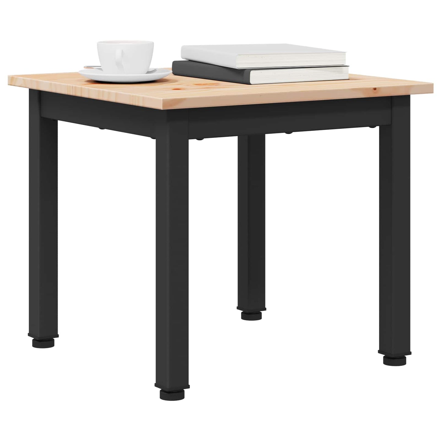 Tavolino da salotto Naturale 40 x 40 x 36 cm Pino massello