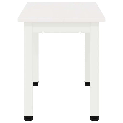 Tavolino da salotto Bianco 60 x 30 x 36 cm Pino massello