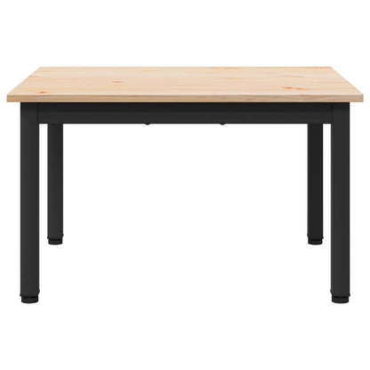 Tavolino da salotto Naturale 60 x 50 x 36 cm Pino massello