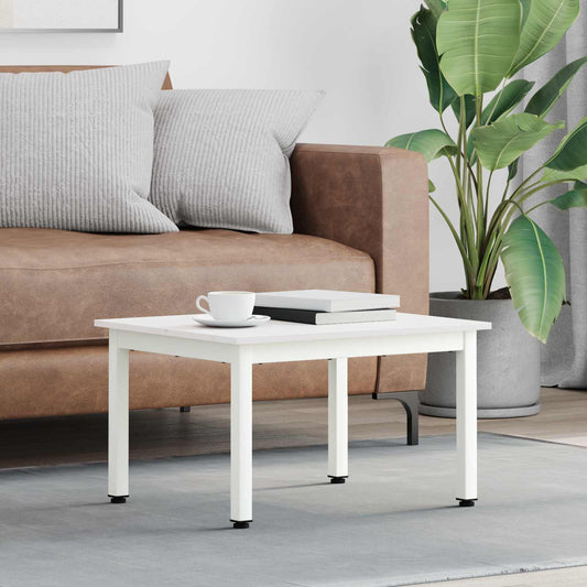 Tavolino da salotto Bianco 60 x 50 x 36 cm Pino massello
