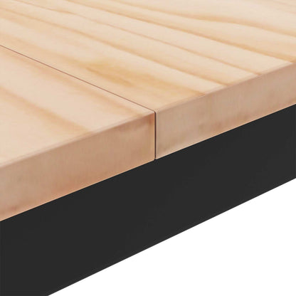 Tavolino da salotto Naturale 80 x 80 x 45 cm Pino massello