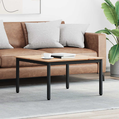 Tavolino da salotto Naturale 80 x 80 x 45 cm Pino massello