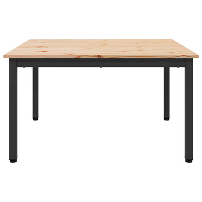 Tavolino da salotto Naturale 80 x 80 x 45 cm Pino massello