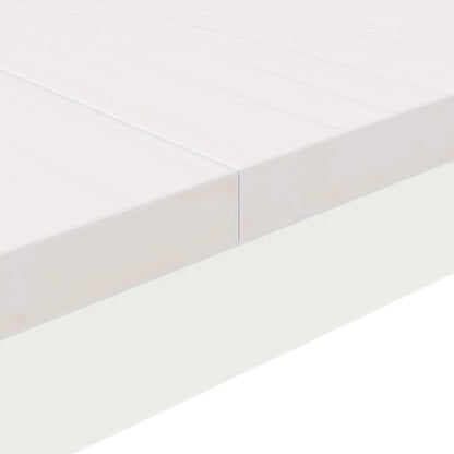 Tavolino da salotto Bianco 80 x 80 x 45 cm Pino massello