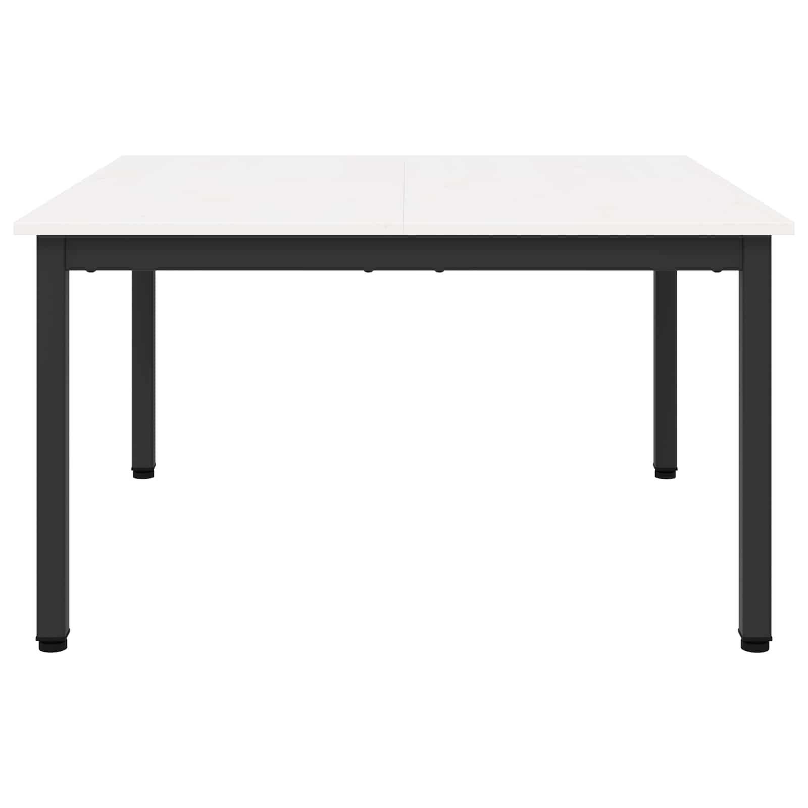 Tavolino da salotto Bianco 80 x 80 x 45 cm Pino massello | homemem39