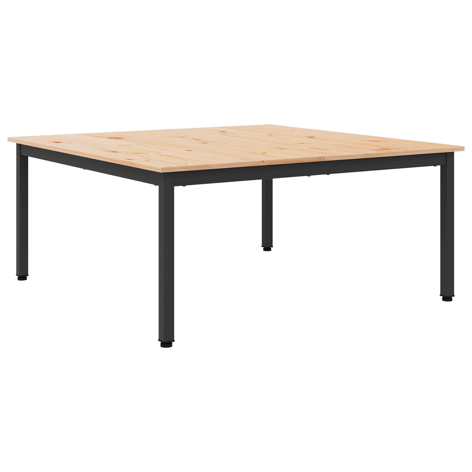 Tavolino da salotto Naturale 100 x 100 x 45 cm Pino massello | homemem39