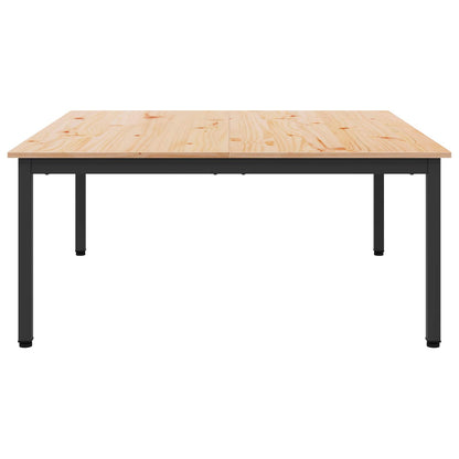 Tavolino da salotto Naturale 100 x 100 x 45 cm Pino massello