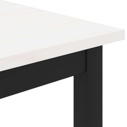 Tavolino da salotto Bianco 100 x 100 x 45 cm Pino massello | homemem39