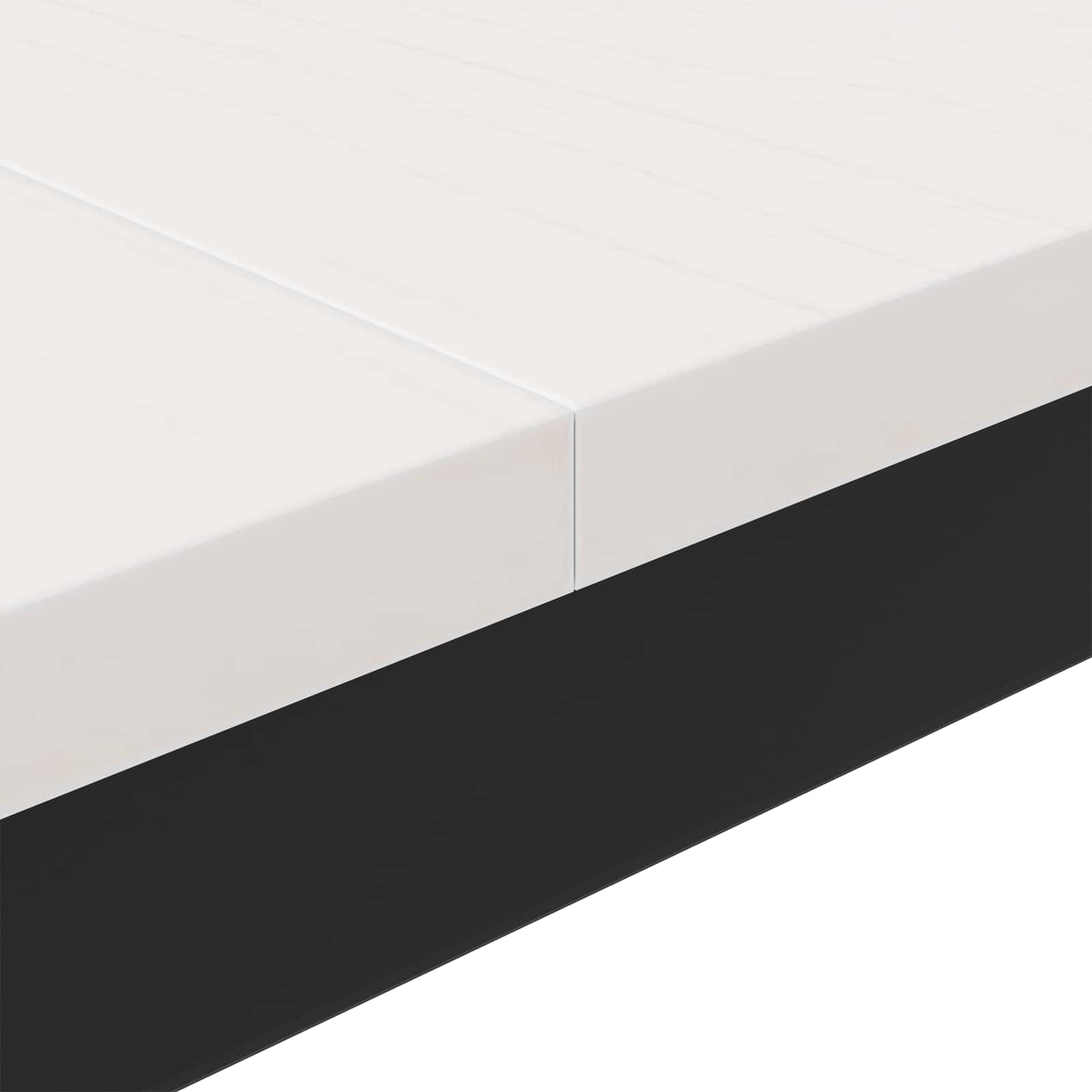 Tavolino da salotto Bianco 100 x 100 x 45 cm Pino massello | homemem39