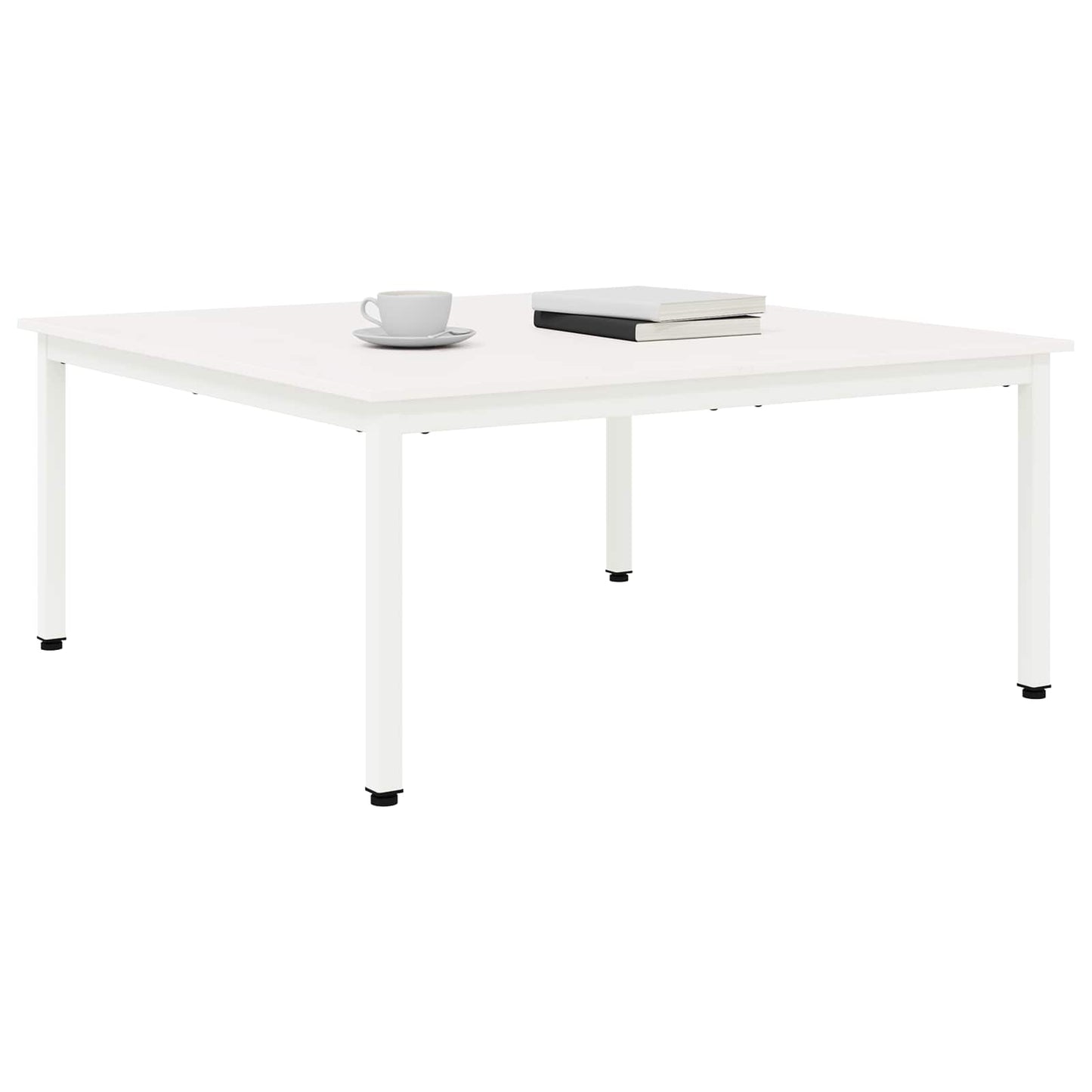 Tavolino da salotto Bianco 100 x 100 x 45 cm Pino massello