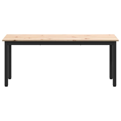 panchina Naturale 110 x 35 x 45 cm Pino massello