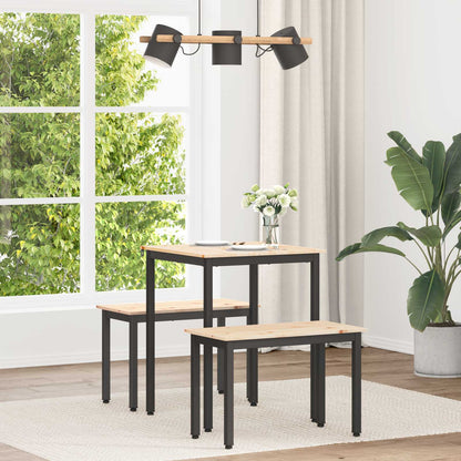 Tavolo da pranzo Naturale 60 x 60 x 75 cm Pino massello