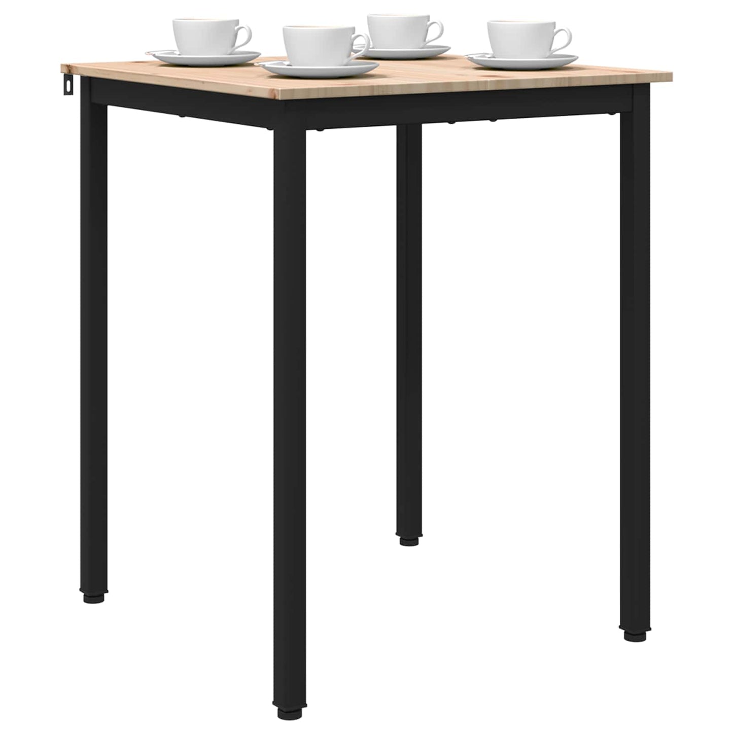 Tavolo da pranzo Naturale 60 x 60 x 75 cm Pino massello