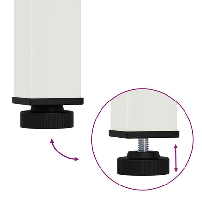 Tavolo da pranzo Bianco 60 x 60 x 75 cm Pino massello