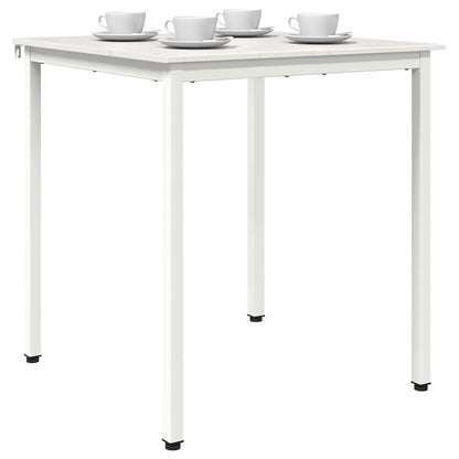 Tavolo da pranzo Bianco 60 x 60 x 75 cm Pino massello