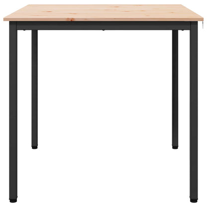 Tavolo da pranzo Naturale 80 x 80 x 75 cm Pino massello