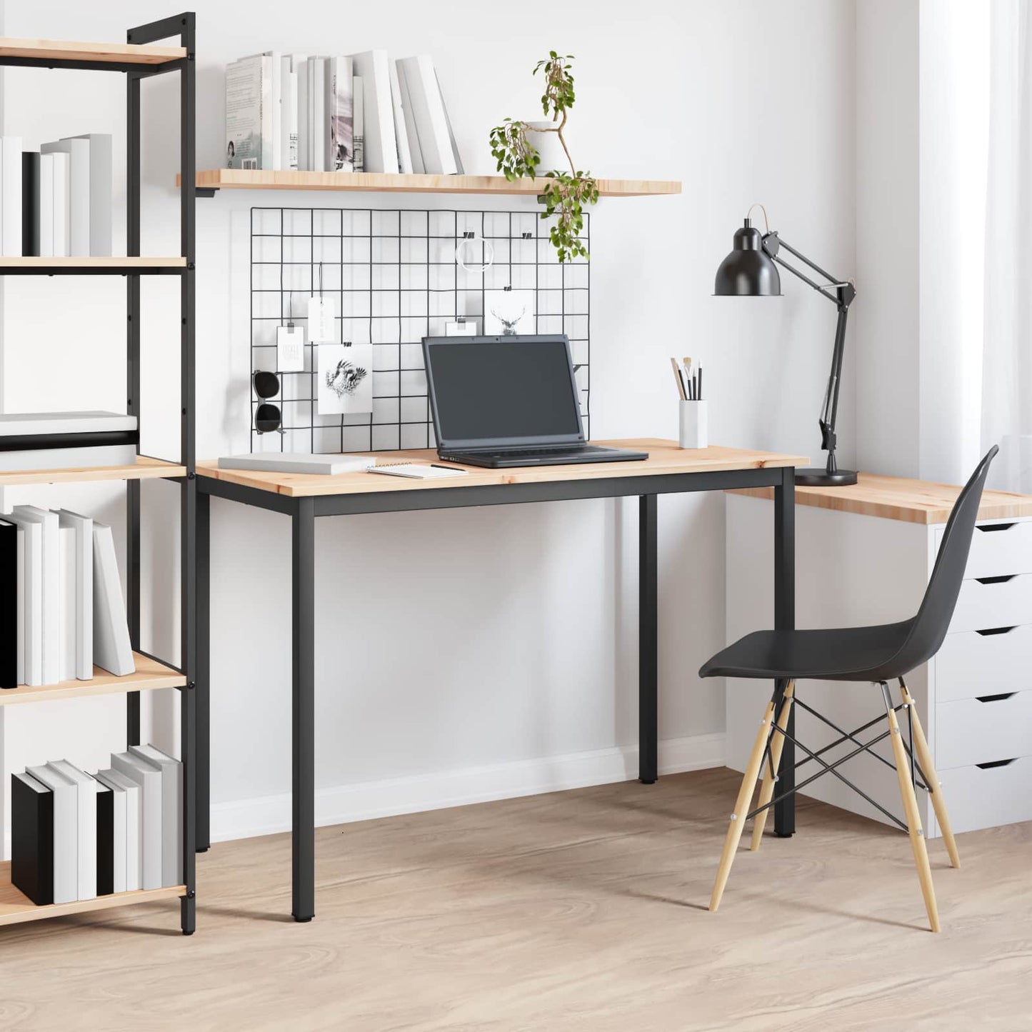 Tavolo da pranzo Naturale 110 x 55 x 75 cm Pino massello