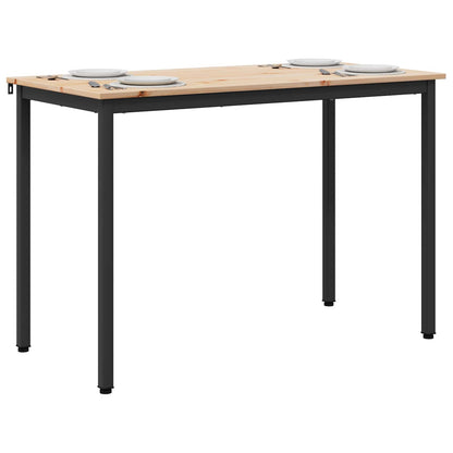 Tavolo da pranzo Naturale 110 x 55 x 75 cm Pino massello