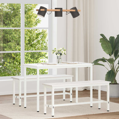 Tavolo da pranzo Bianco 110 x 55 x 75 cm Pino massello