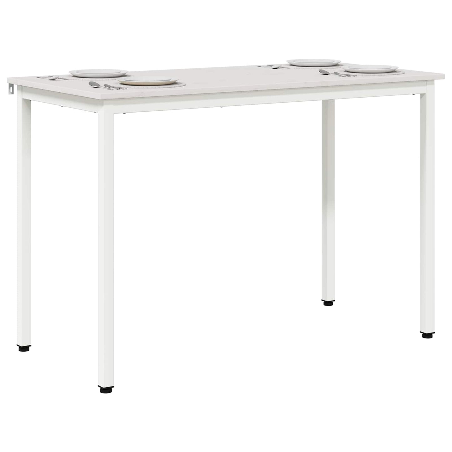 Tavolo da pranzo Bianco 110 x 55 x 75 cm Pino massello