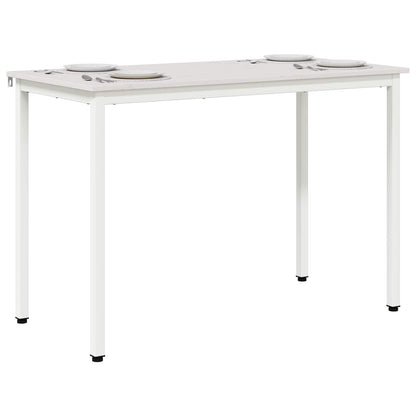 Tavolo da pranzo Bianco 110 x 55 x 75 cm Pino massello