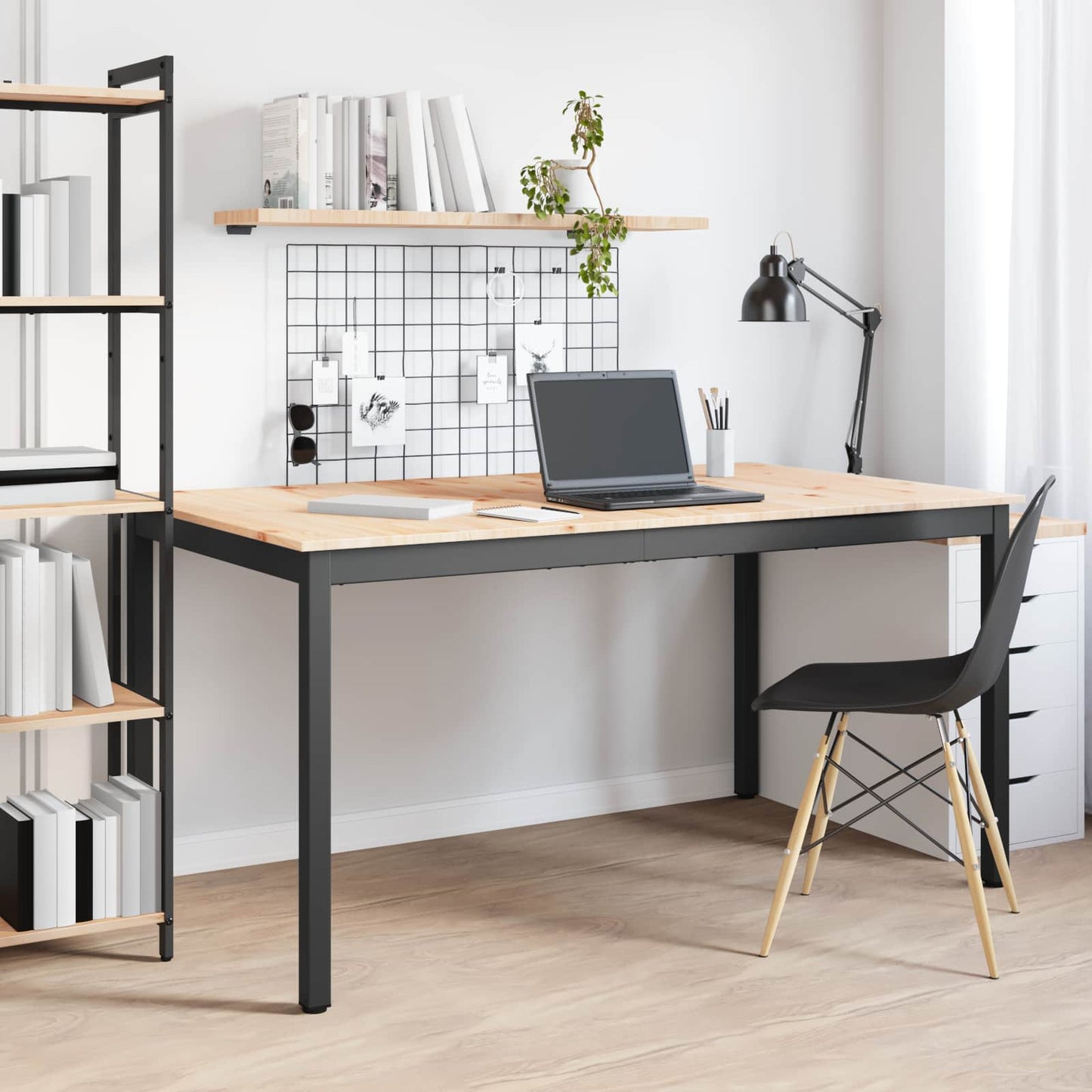 Tavolo da pranzo Naturale 150 x 90 x 75 cm Pino massello