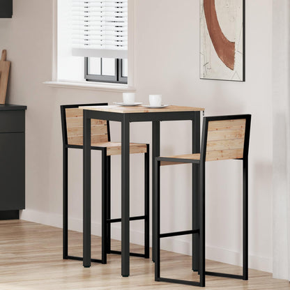 Tavolo da bar Naturale 60 x 60 x 105 cm Pino massello